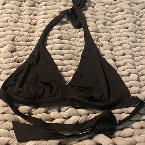 Aerin Rose Underwire Halter Tie Bikini Top (D cup)